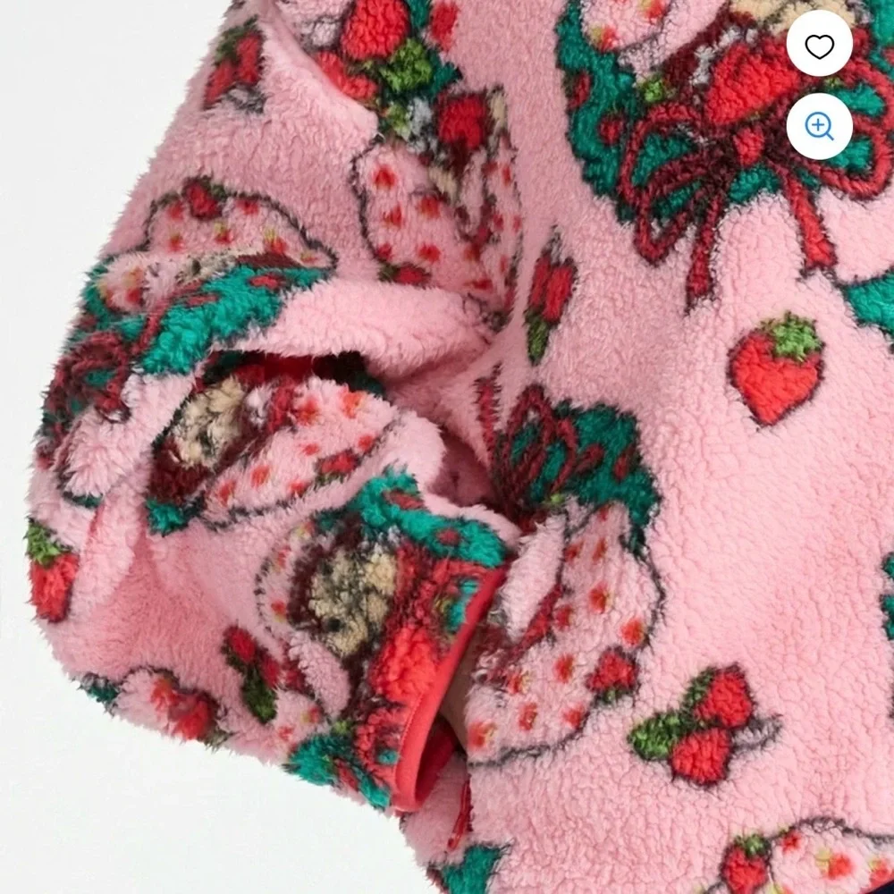 Pink Strawberry Shortcake Holiday Fleece Jacket - Picture 4 of 8